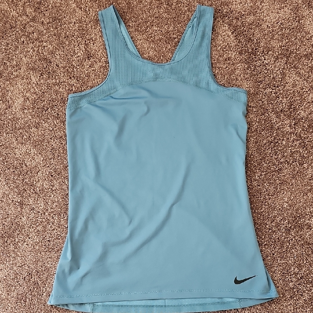 Nike Pro Hypercool Gym Tank, Blue, Size Large